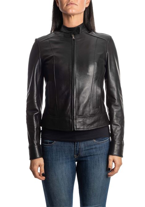 Black leather jacket PK BY PASKAL | 361NAPPA-NERO